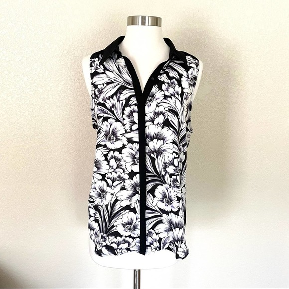 RORY BEC RBL Floral Sleeveless Blouse Size Small - Picture 2 of 10